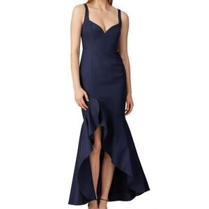 Fame & Partners The Bromley Gown Navy Blue